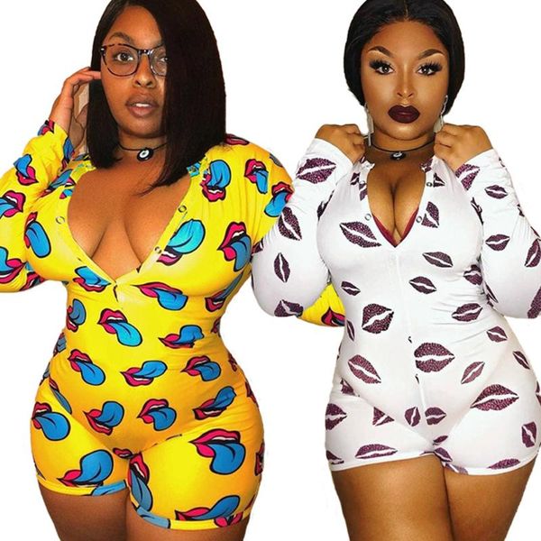 2020 fashion women rompers summer new arrival plus size casual long sleeve v neck print jumpsuits, Black;white
2020 fashion women rompers summer new arrival plus size casual long sleeve v neck print jumpsuits, Black;white