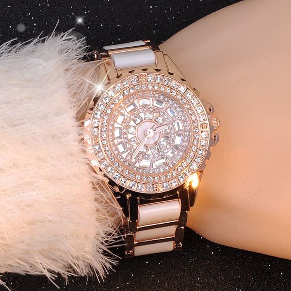 2020 new women fashion gold watch luxury crystal diamond bracelet watch reloj ceramic relogio dress watches rhinestone watches, Slivery;brown
2020 new women fashion gold watch luxury crystal diamond bracelet watch reloj ceramic relogio dress watches rhinestone watches, Slivery;brown