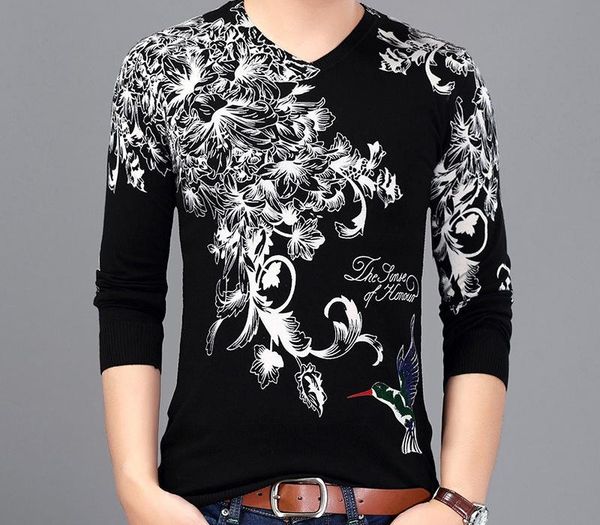 chinese style flower and bird print fashion casual knit sweater autumn new high-quality soft comfortable thin sweater men -xxxl, White;black
chinese style flower and bird print fashion casual knit sweater autumn new high-quality soft comfortable thin sweater men -xxxl, White;black