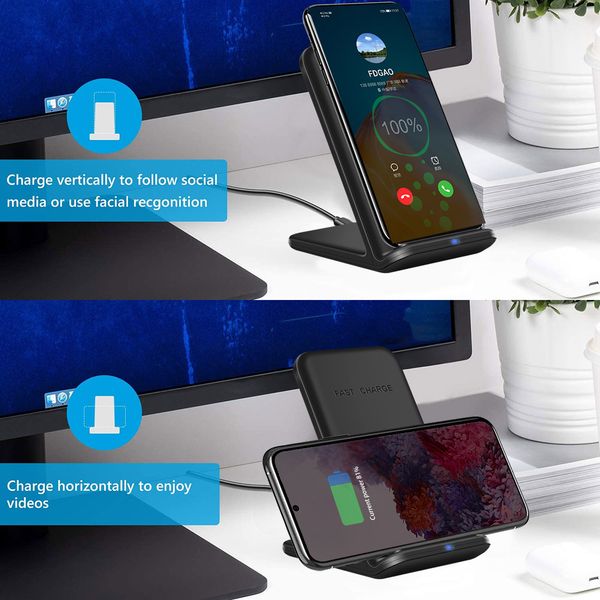 15w 2 in 1 wireless charger stand for samsung s20 s10 buds qi fast charging dock station for airpods pro iphone 11 xs xr x 8
15w 2 in 1 wireless charger stand for samsung s20 s10 buds qi fast charging dock station for airpods pro iphone 11 xs xr x 8