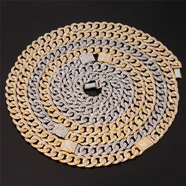 punk paved 12mm link chain miami cuban necklaces hiphop mens iced rhinestones fashion jewelry for necklace men drop shipping, Golden;silver
punk paved 12mm link chain miami cuban necklaces hiphop mens iced rhinestones fashion jewelry for necklace men drop shipping, Golden;silver