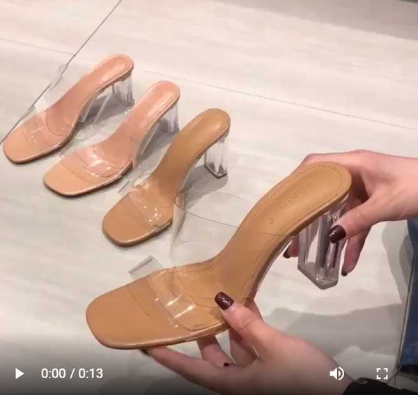women slippers 2020 summer transparent word high-heeled shoes middle-heeled 6-9cm open toe wild female sandals lazy women shoes, Black
women slippers 2020 summer transparent word high-heeled shoes middle-heeled 6-9cm open toe wild female sandals lazy women shoes, Black