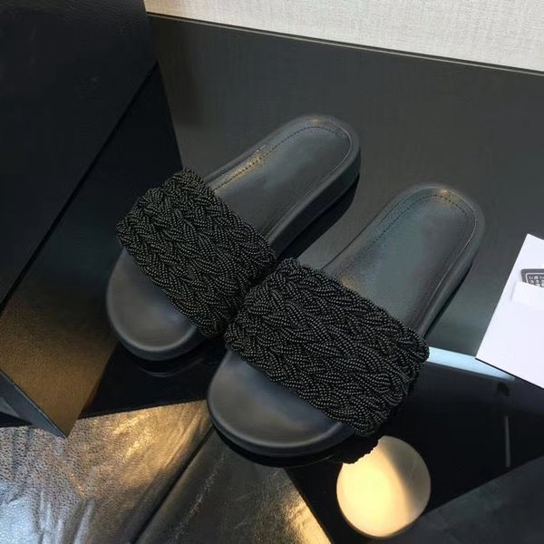 women mules sandals pearls sliders stuffies lambskin black white flat slippers ladies beach rubber flip flops with box
women mules sandals pearls sliders stuffies lambskin black white flat slippers ladies beach rubber flip flops with box