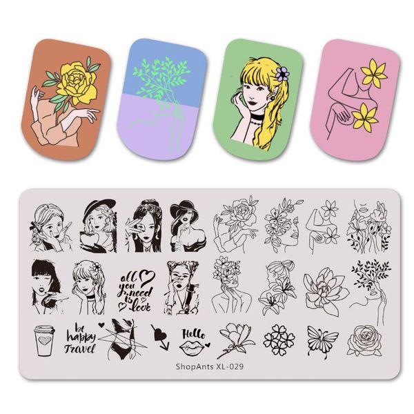 nail art templates stainless steel stamping plates beautiful girl and flower women butterfly image stencil stamp mold template, White
nail art templates stainless steel stamping plates beautiful girl and flower women butterfly image stencil stamp mold template, White