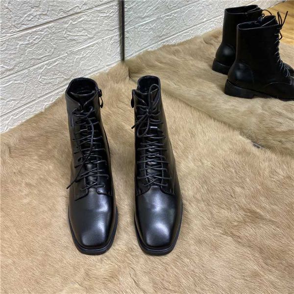 boots deat 2021 spring autumn fashion casual white lace-up side zipper square head leather women short cool sf299, Black
boots deat 2021 spring autumn fashion casual white lace-up side zipper square head leather women short cool sf299, Black