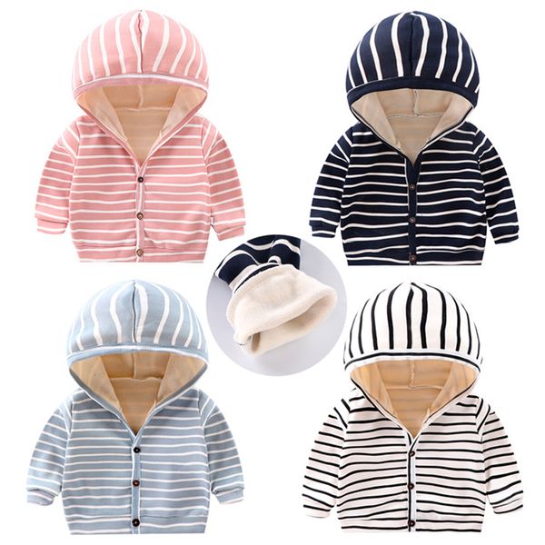 toddler baby girl boy warm jacket hooded cardigan baby jacket 2020 autumn winter plus velvet thick striped clothes, Blue;gray
toddler baby girl boy warm jacket hooded cardigan baby jacket 2020 autumn winter plus velvet thick striped clothes, Blue;gray