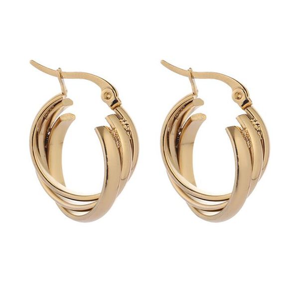 hoop & huggie creative gold color twist circle earrings piercing for women stainless steel exaggerated round fashion jewelry, Golden;silver
hoop & huggie creative gold color twist circle earrings piercing for women stainless steel exaggerated round fashion jewelry, Golden;silver