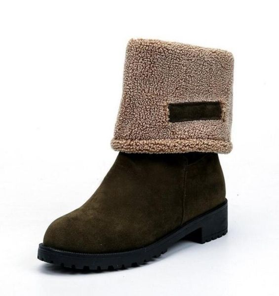 women shoes 2020 winter warm female boots suede women booties british retro trend naked snow boots botas de mujer, Black
women shoes 2020 winter warm female boots suede women booties british retro trend naked snow boots botas de mujer, Black