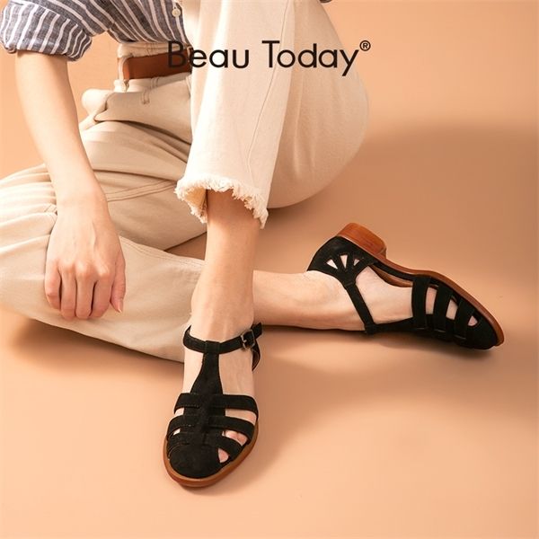 beautoday gladiator sandals women kid suede genuine leather cover heel buckle strap summer ladies flat shoes handmade 33025 0922, Black
beautoday gladiator sandals women kid suede genuine leather cover heel buckle strap summer ladies flat shoes handmade 33025 0922, Black