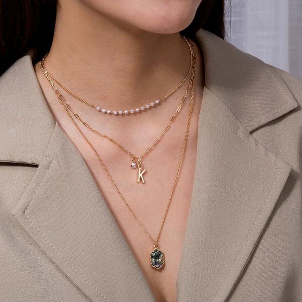 european and american fashion new diamond-shaped shell accessories personalized street shooting multi-layer chain pendant necklace gift, Silver
european and american fashion new diamond-shaped shell accessories personalized street shooting multi-layer chain pendant necklace gift, Silver