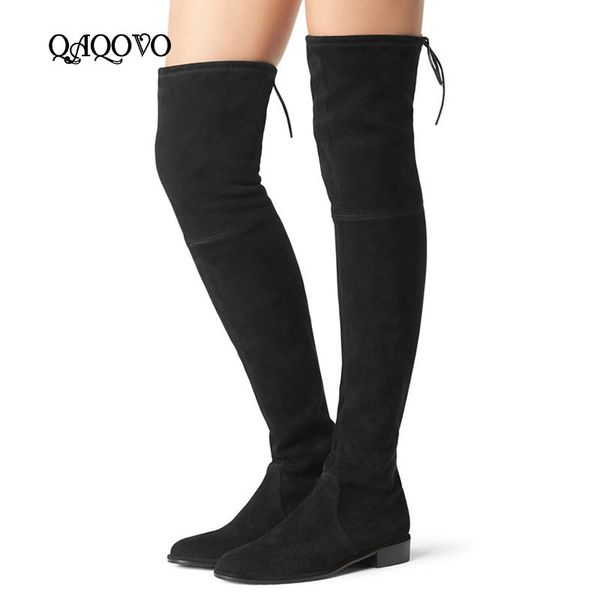 flat over the knee boots autumn winter women boots stretch faux suede long fashion ladies shoes big size 34-43, Black
flat over the knee boots autumn winter women boots stretch faux suede long fashion ladies shoes big size 34-43, Black