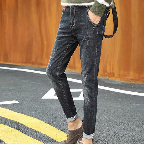 jeans men distressed overalls 2020 fashion jeans skinny brand designer clothes clothing slim full length solid trousers, Blue
jeans men distressed overalls 2020 fashion jeans skinny brand designer clothes clothing slim full length solid trousers, Blue
