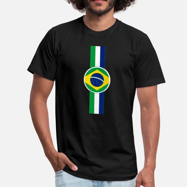 brazil modernized flag design t shirt men loose tee shirt size s-3xl leisure loose basic summer style kawaii