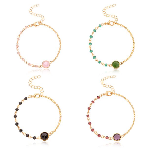 new 4 colors beautiful bracelet for women colorful round glass crystal fashion link chain bracelet wholesale, Golden;silver
new 4 colors beautiful bracelet for women colorful round glass crystal fashion link chain bracelet wholesale, Golden;silver
