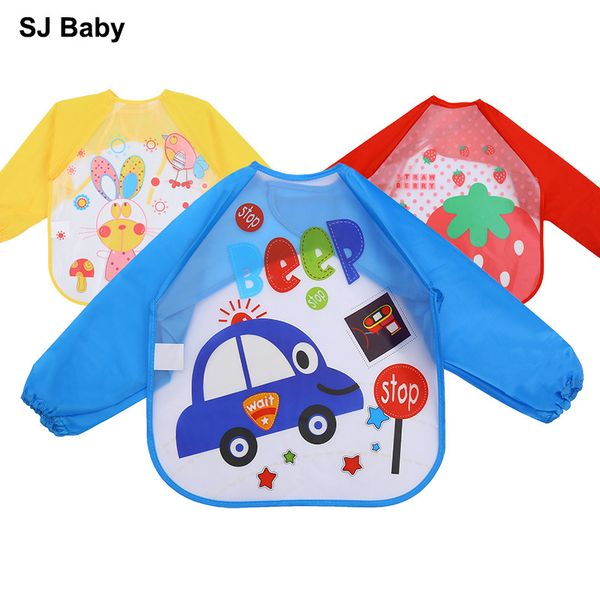 baby bibs waterproof burp cloths full sleeve children apron feeding bibs drooling baberos long sleeves for children, Slivery;white
baby bibs waterproof burp cloths full sleeve children apron feeding bibs drooling baberos long sleeves for children, Slivery;white