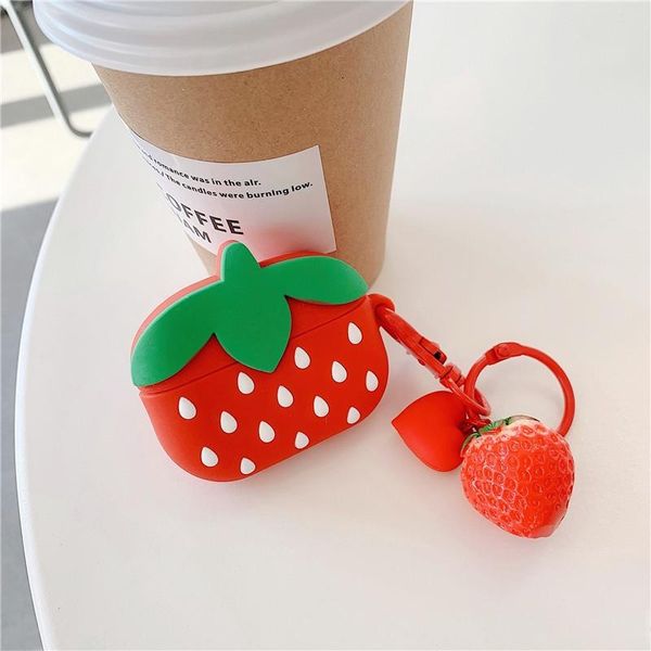for airpods pro case cute strawberry protective silicone case for apple airpods pro earphone charging box cover
for airpods pro case cute strawberry protective silicone case for apple airpods pro earphone charging box cover