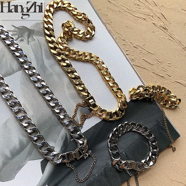 hangzhi 2020 new korea simple trendy hip hop punk clavicle chain width lock metal thick chain tassel bracelet for women jewelry, Black
hangzhi 2020 new korea simple trendy hip hop punk clavicle chain width lock metal thick chain tassel bracelet for women jewelry, Black
