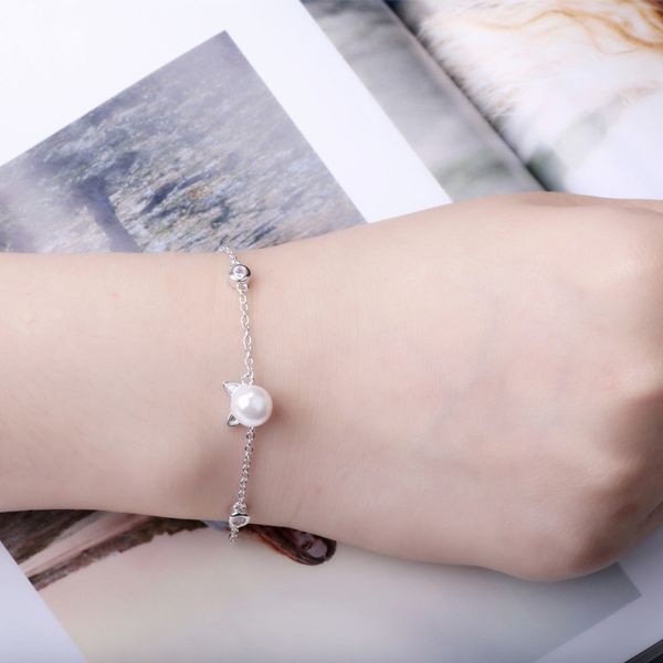 korean pearl kitty cute cat sterling metal bracelet female inlaid crystal zircon s925 metal hand jewelry simple gift, Black
korean pearl kitty cute cat sterling metal bracelet female inlaid crystal zircon s925 metal hand jewelry simple gift, Black