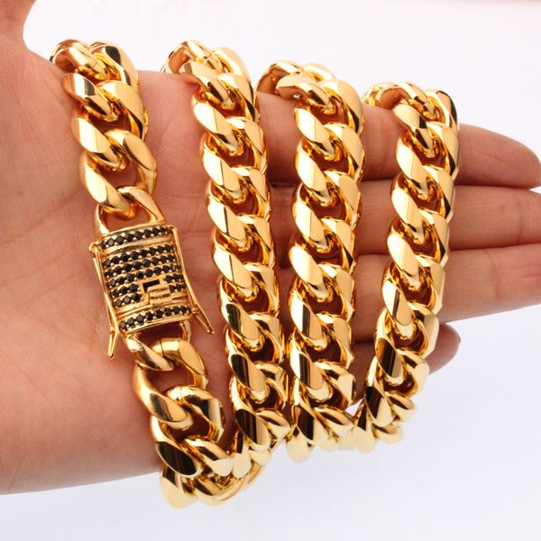 15mm selling men's gold encryption grinding black diamond set buckle necklace, Silver
15mm selling men's gold encryption grinding black diamond set buckle necklace, Silver