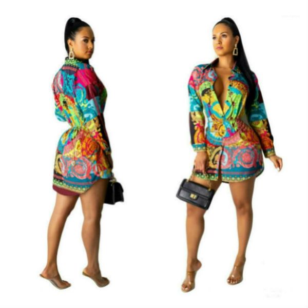 casual dresses fashion single breasted long sleeve womens designer shirt dresses females clothes colorful print womens, Black;gray
casual dresses fashion single breasted long sleeve womens designer shirt dresses females clothes colorful print womens, Black;gray