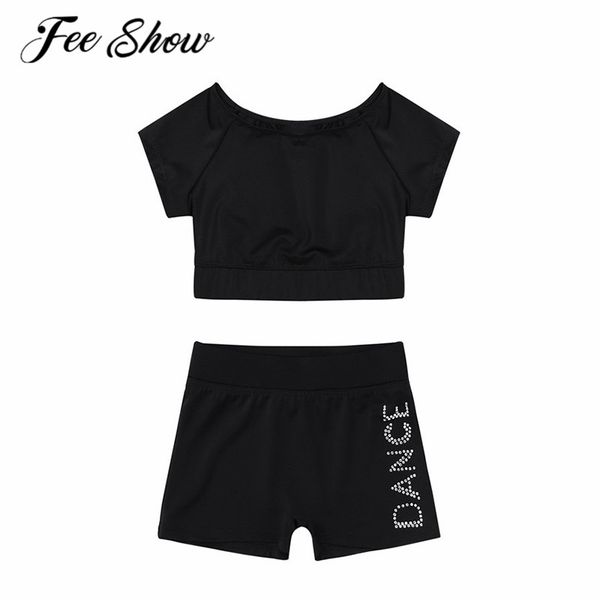 feeshow kids girls tankini short sleeve tank with letters shorts bottoms set for girl ballet dance sports workout gymnastics, White
feeshow kids girls tankini short sleeve tank with letters shorts bottoms set for girl ballet dance sports workout gymnastics, White