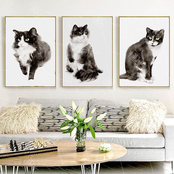 симпатичный мультфильм cat акварельные животные холст живопись постеры детские детская комната декор и печать стена арт пикчерс для гостиной
симпатичный мультфильм cat акварельные животные холст живопись постеры детские детская комната декор и печать стена арт пикчерс для гостиной