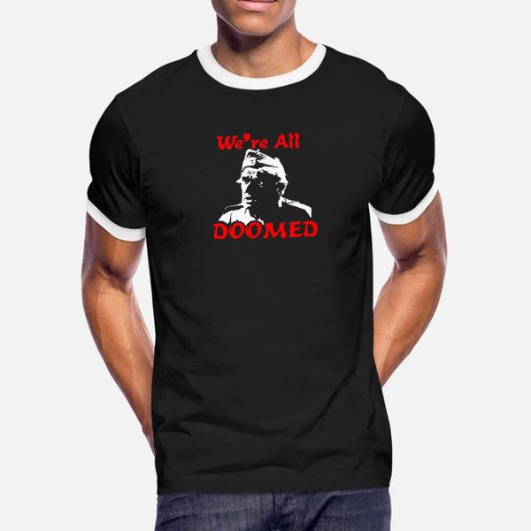 dad s army private frazer we re all doomed t shirt men customized cotton o-neck leisure graphic building summer style leisure shirt
dad s army private frazer we re all doomed t shirt men customized cotton o-neck leisure graphic building summer style leisure shirt