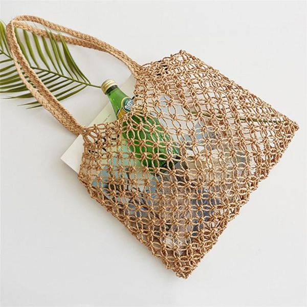 new hand-woven hollowwork straw bag paper rope grid without lining women beach bag(brown
new hand-woven hollowwork straw bag paper rope grid without lining women beach bag(brown
