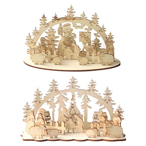 1set christmas diy table wooden ornament snowman church 2020 new year christmas decorations for home navidad noel xmas supplies
1set christmas diy table wooden ornament snowman church 2020 new year christmas decorations for home navidad noel xmas supplies