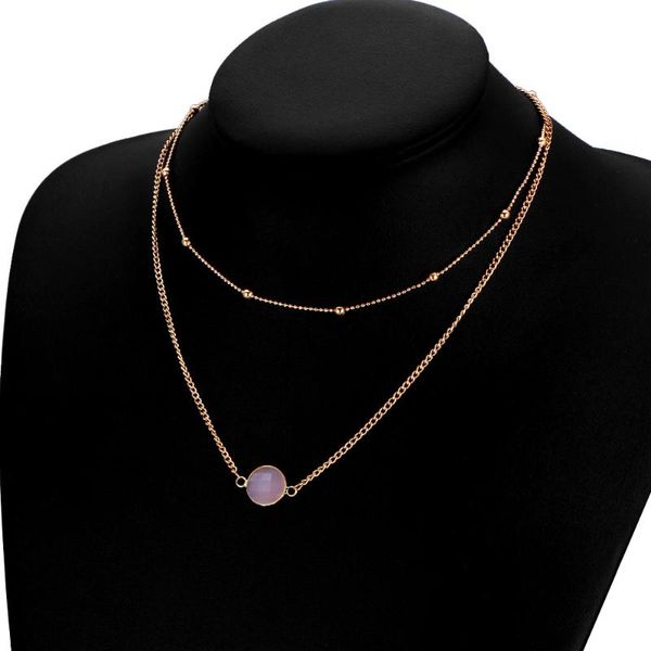 2020 boho natural crystal choker necklaces for women multicolor beads double layer necklace collier chain party jewelry, Silver
2020 boho natural crystal choker necklaces for women multicolor beads double layer necklace collier chain party jewelry, Silver