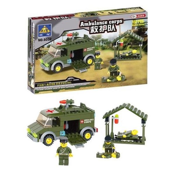 158pcs military series ambulance corps building blocks sets diy construction bricks toys rescue car model educational gift for children 05
158pcs military series ambulance corps building blocks sets diy construction bricks toys rescue car model educational gift for children 05