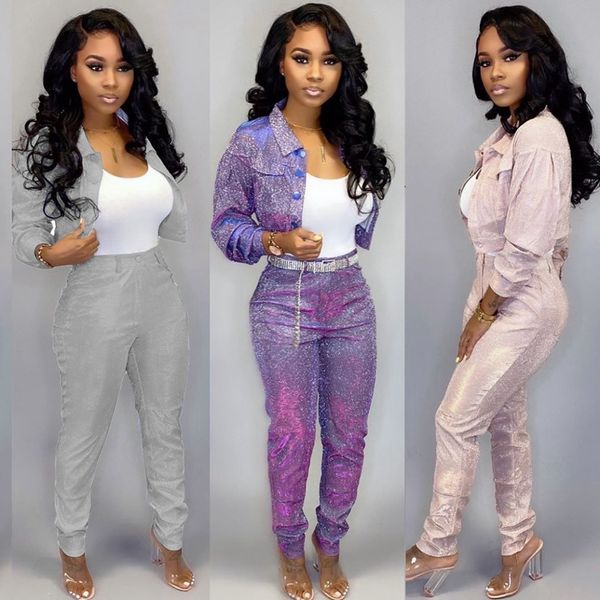 party club 2 piece set women festival clothing women set autumn tracksuit glitter bodycon casual two piece matching, Gray
party club 2 piece set women festival clothing women set autumn tracksuit glitter bodycon casual two piece matching, Gray