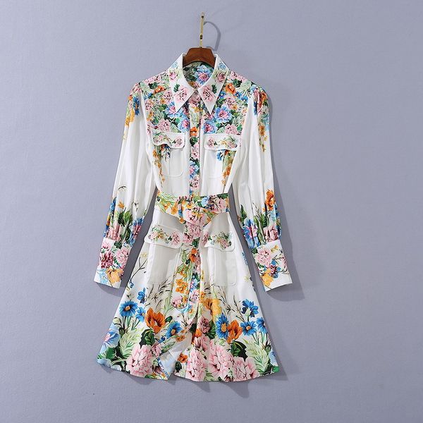 820 2020 autumn a line long sleeve lapel neck dress prom fashion flora print panelled brand same style sh, Black
820 2020 autumn a line long sleeve lapel neck dress prom fashion flora print panelled brand same style sh, Black