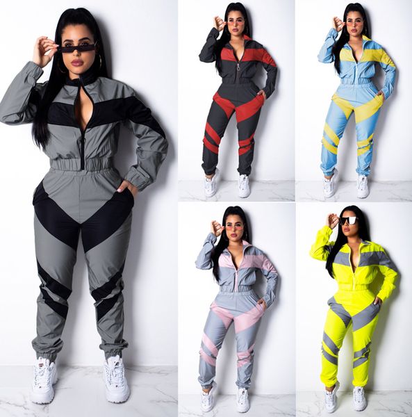 women tracksuits 2 piece set solid color fashion two color splicing long sleeve zipper cardigan trousers trench coat set ladies casual wear, Gray
women tracksuits 2 piece set solid color fashion two color splicing long sleeve zipper cardigan trousers trench coat set ladies casual wear, Gray