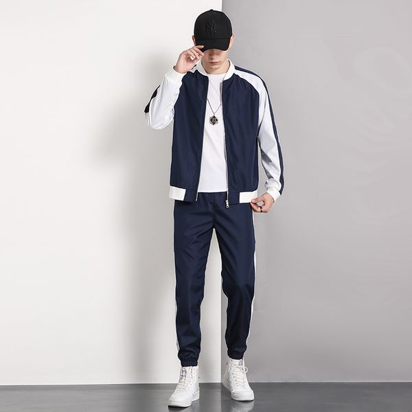 running sets men's casual sportswear 2021 autumn winter korean fashion harajuku hip hop tracksuit sweatshirt jacket + pants two-piece s, Black;blue
running sets men's casual sportswear 2021 autumn winter korean fashion harajuku hip hop tracksuit sweatshirt jacket + pants two-piece s, Black;blue