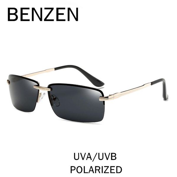 sunglasses benzen rimless men brand designer vintage polarized sun glasses male driving shades black with case 9195, White;black
sunglasses benzen rimless men brand designer vintage polarized sun glasses male driving shades black with case 9195, White;black