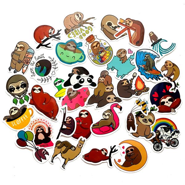 5 sets=250pcs cute cartoon sloth stickers trolley case water cup diary computer waterproof pvc stickers
5 sets=250pcs cute cartoon sloth stickers trolley case water cup diary computer waterproof pvc stickers
