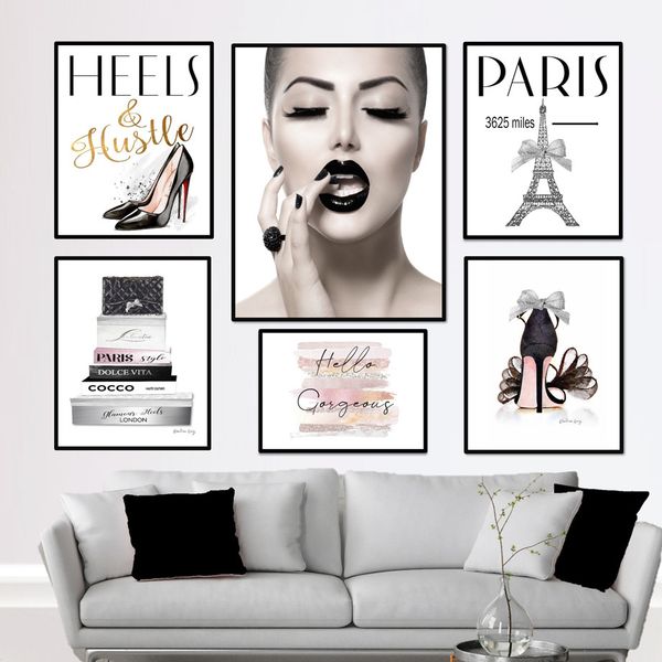 fashion girl bag high heels paris tower wall art canvas painting nordic posters and prints wall pictures for living room decor
fashion girl bag high heels paris tower wall art canvas painting nordic posters and prints wall pictures for living room decor