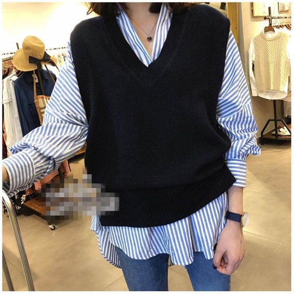 tank female sleeveless fashion vest autumn and winter woman designer vest woman v neck casual, White
tank female sleeveless fashion vest autumn and winter woman designer vest woman v neck casual, White