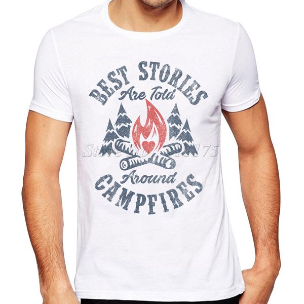2019 summer men's campfire stories design t shirt men's custom printed hipster tees
2019 summer men's campfire stories design t shirt men's custom printed hipster tees