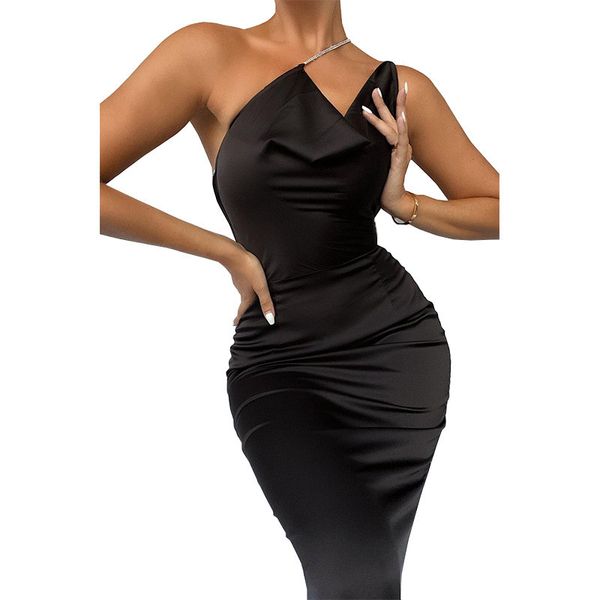 party women dresses fashion black one shoulder backless slim rhinestone dress new women clothes, Black;gray
party women dresses fashion black one shoulder backless slim rhinestone dress new women clothes, Black;gray