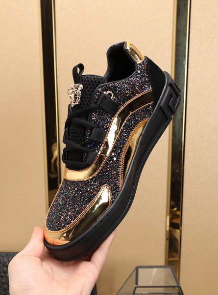 2021w spring and summer new men 's brand leather fashion casual shoes low to help sneakers ,a full set of original shoe box 38 -45, Black
2021w spring and summer new men 's brand leather fashion casual shoes low to help sneakers ,a full set of original shoe box 38 -45, Black