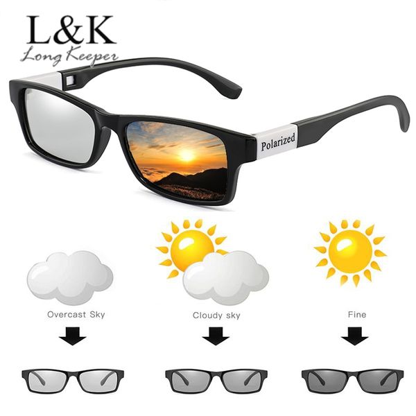 rectangle pchromic sunglasses men women polarized chameleon discoloration sun glasses male change color anti-uv eyeglasses, White;black
rectangle pchromic sunglasses men women polarized chameleon discoloration sun glasses male change color anti-uv eyeglasses, White;black