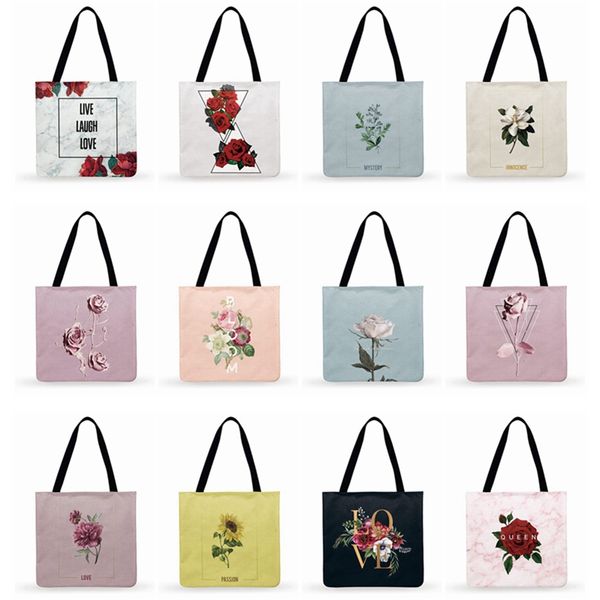 women casual tote ladies shoulder bag elegant floral print tote bag for women handbags foldable shopping outdoor beach bags
women casual tote ladies shoulder bag elegant floral print tote bag for women handbags foldable shopping outdoor beach bags
