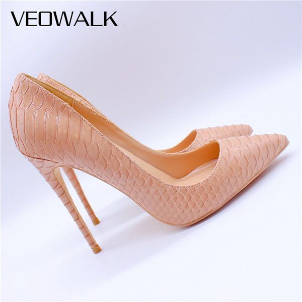 veowalk nude embrossed crocodile women stilettos high heels ladies pointed toe fashion pumps slip on woman party shoes, Black
veowalk nude embrossed crocodile women stilettos high heels ladies pointed toe fashion pumps slip on woman party shoes, Black