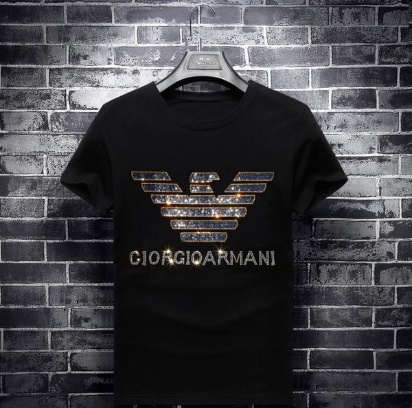 2020 latest style medusa rivet rhinestone diamond short sleeve men's fashion design plus size black white round neck cotton t-shirt, Gray
2020 latest style medusa rivet rhinestone diamond short sleeve men's fashion design plus size black white round neck cotton t-shirt, Gray