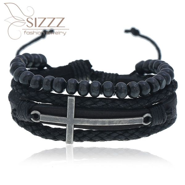 sizzz 2020 european and american cross-border new vintage alloy cross multi-layer weaving bracelet&bangles for women/men, Golden;silver
sizzz 2020 european and american cross-border new vintage alloy cross multi-layer weaving bracelet&bangles for women/men, Golden;silver