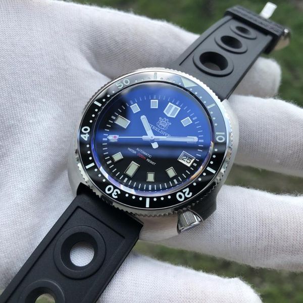 1970 diving watch pilot watch men's 200m stainless steel diving c3 super luminous automatic mechanical men's, Slivery;brown
1970 diving watch pilot watch men's 200m stainless steel diving c3 super luminous automatic mechanical men's, Slivery;brown