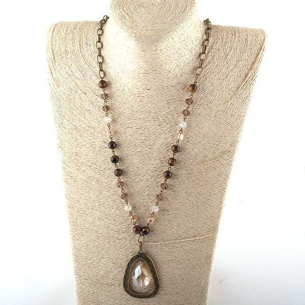 moodpc fashion jewelry natural stone & glass crystal long chain metal drop pendant necklaces for women ethnic necklace, Silver
moodpc fashion jewelry natural stone & glass crystal long chain metal drop pendant necklaces for women ethnic necklace, Silver