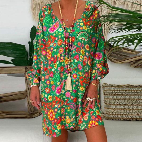casual dresses 2021 women's boho dress retro v-neck long sleeve loose floral print three quarter mini for ladies summer, Black;gray
casual dresses 2021 women's boho dress retro v-neck long sleeve loose floral print three quarter mini for ladies summer, Black;gray